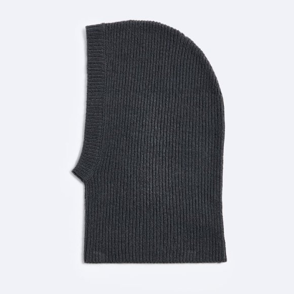 NWT 90% WOOL 10% CASHMERE GRAY UNISEX BALACLAVA